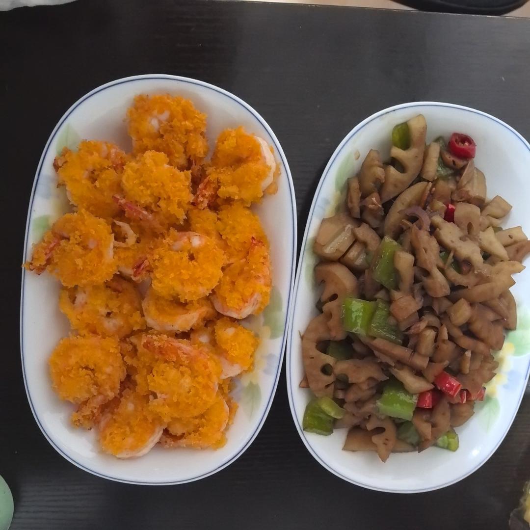 面包糠炸虾