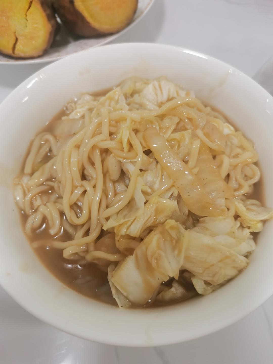 白菜炝锅面·老饭骨版