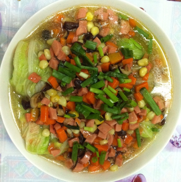 鲜香白菜包(八宝财袋)