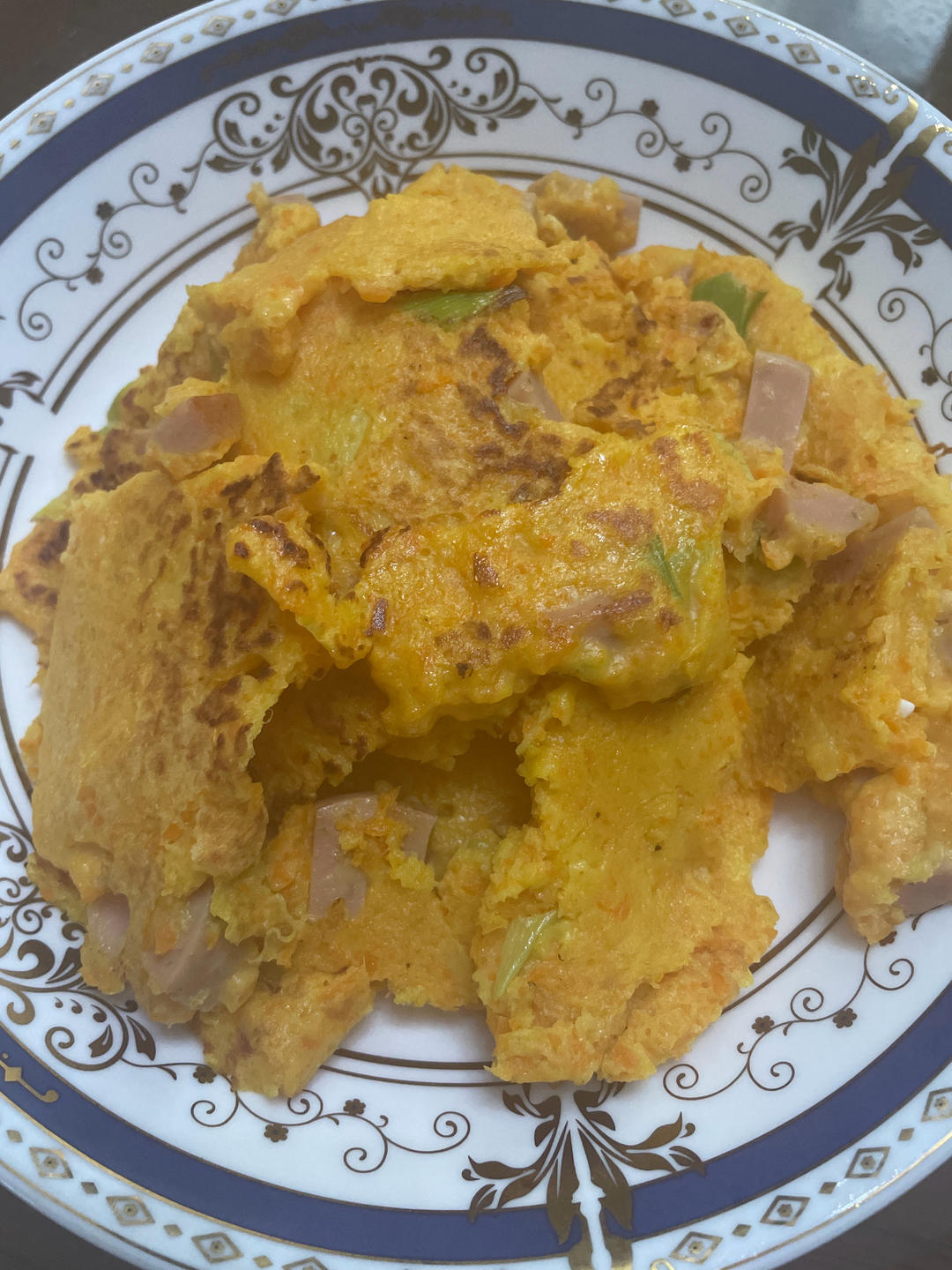 营养早餐 胡萝卜鸡蛋饼