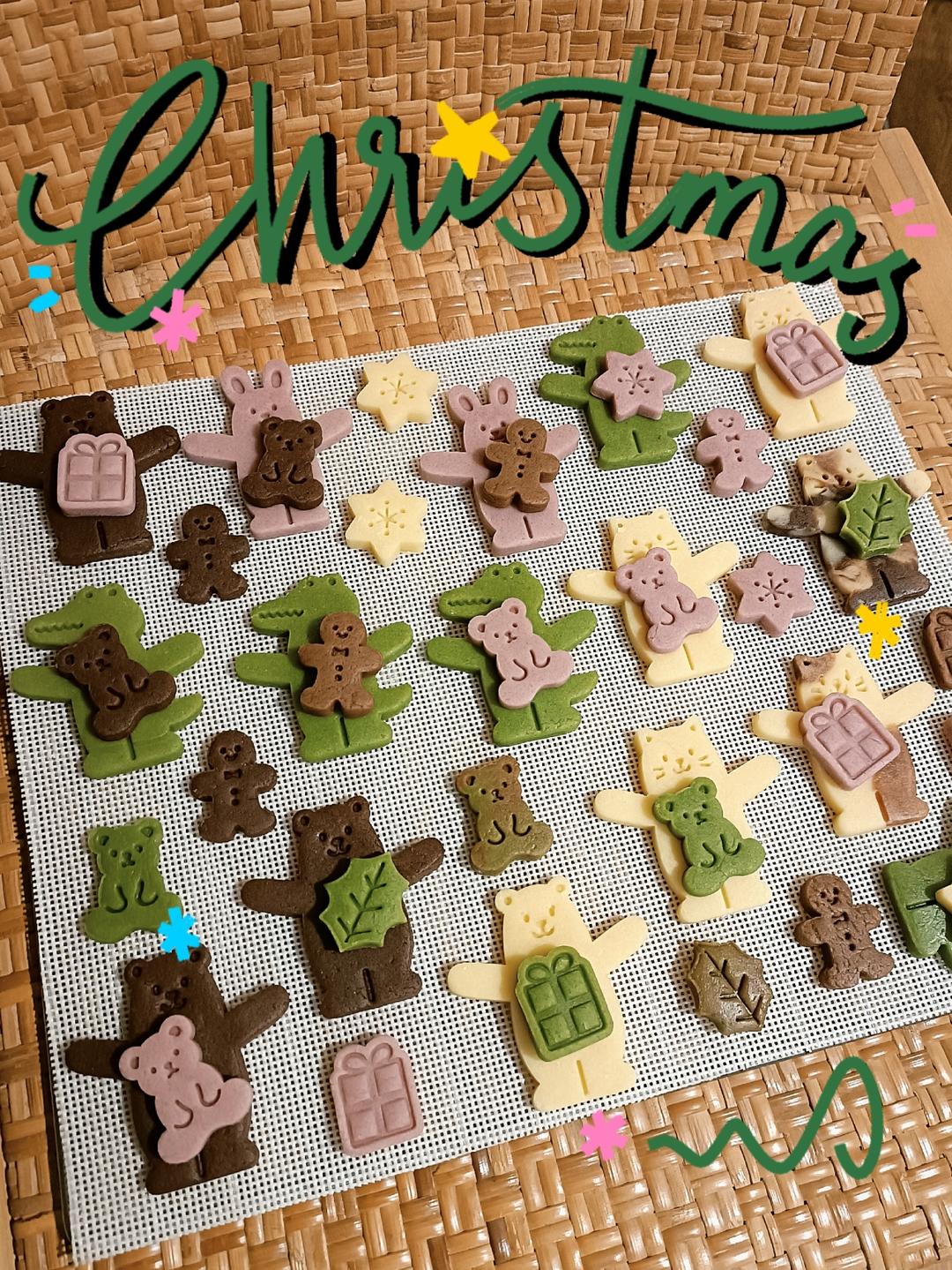 压模-黄油曲奇饼干(3种口味)