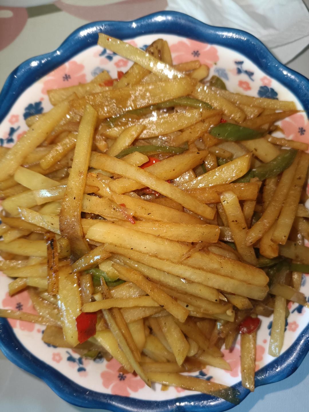 酸辣土豆丝的家常做法 超级下饭