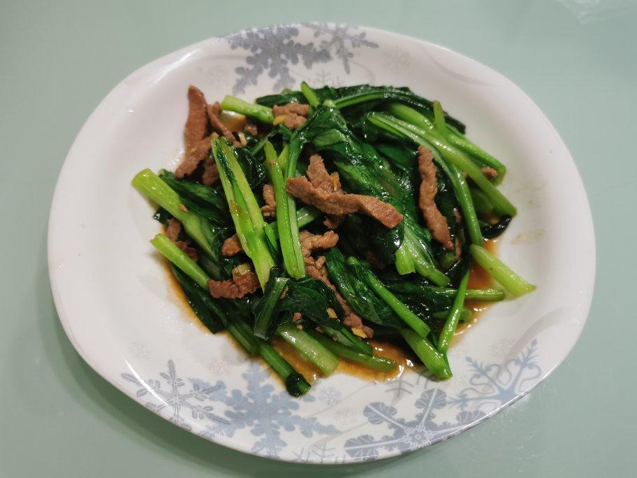 菜心炒牛肉