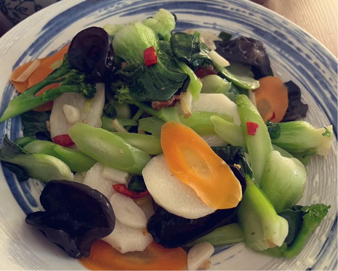 素菜冠军！营养美味的山药炒木耳