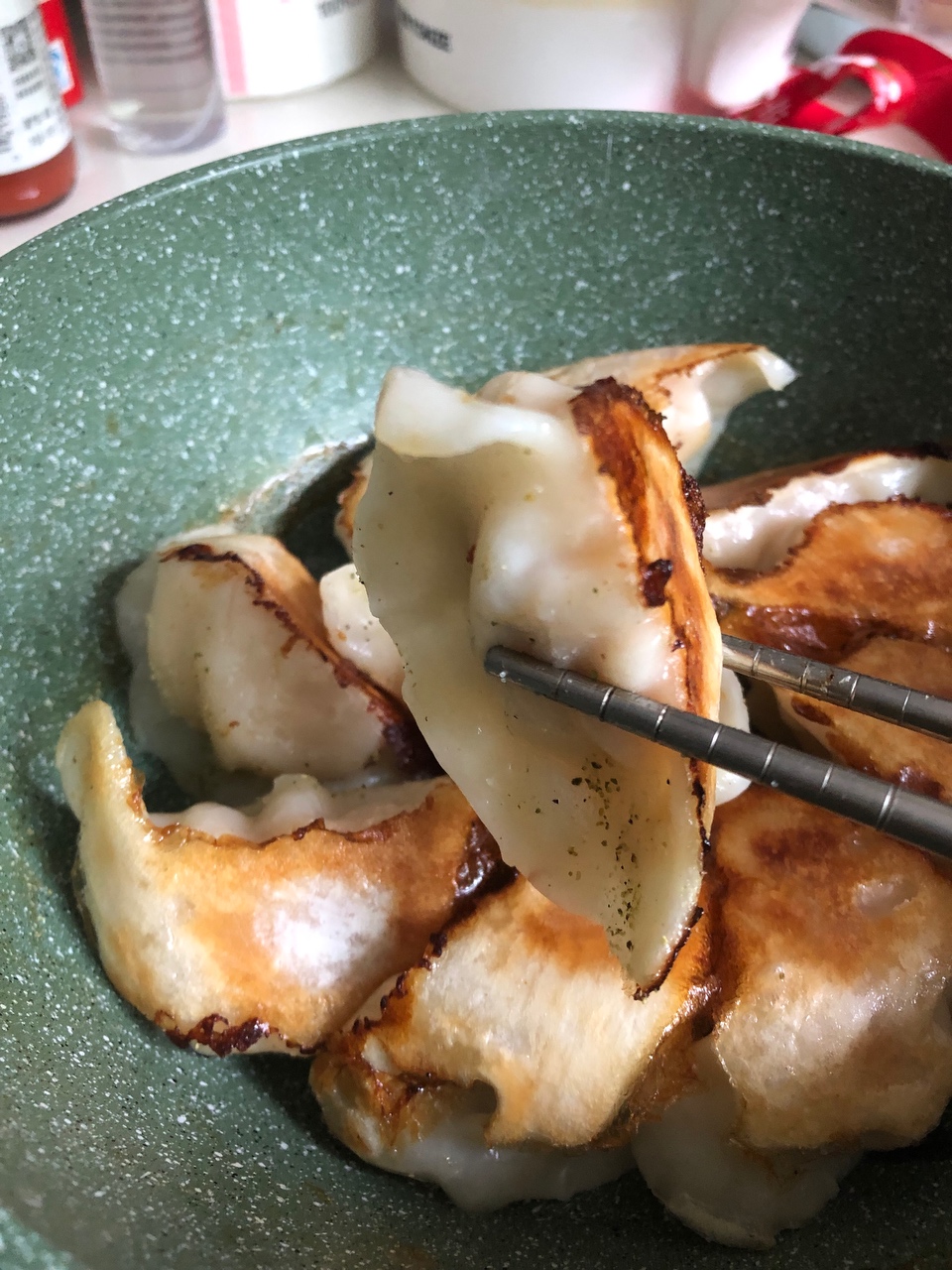 麻香脆煎饺（青花椒盐）的做法