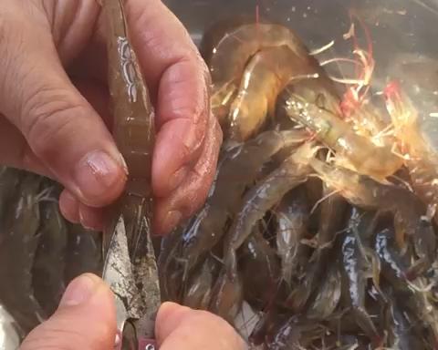 简单快速挑虾线