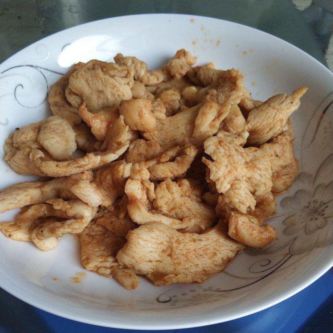 孜然鸡肉粒