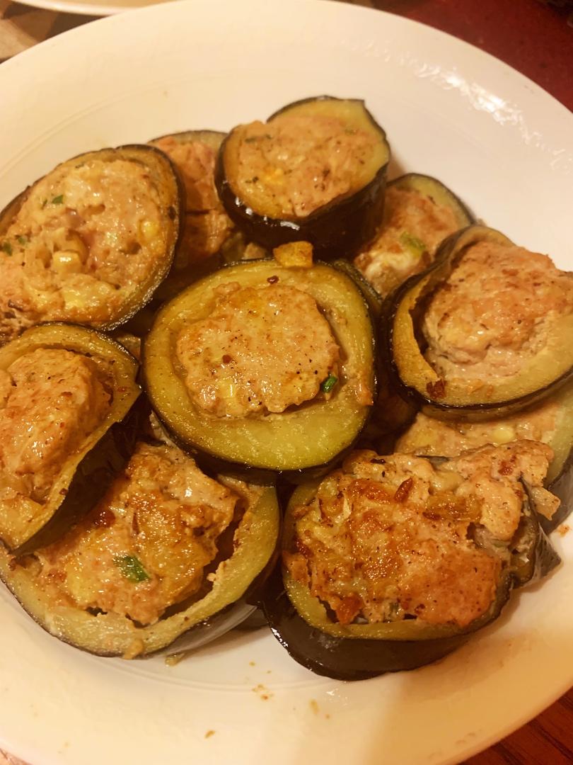 不一样的网红肉沫茄子饼