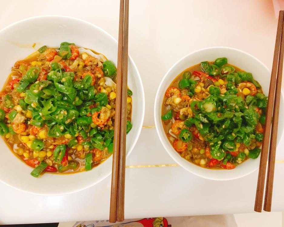 （青椒）小龙虾真爱盖面