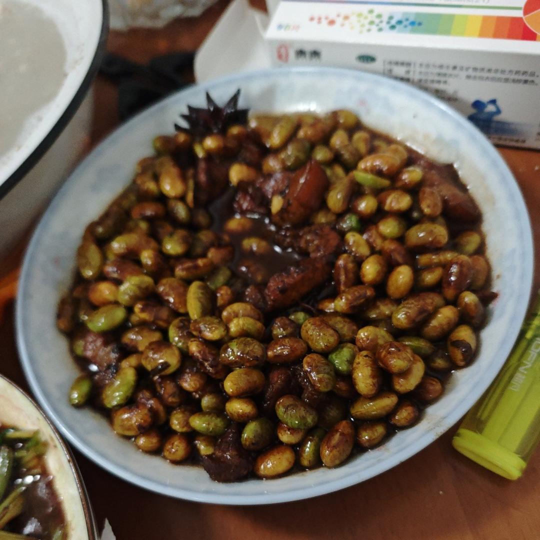 毛豆炒肉