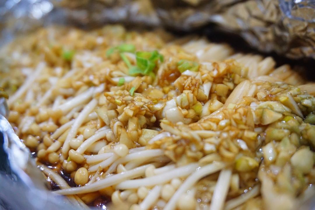 蒜蓉烤金针菇（烤箱版）