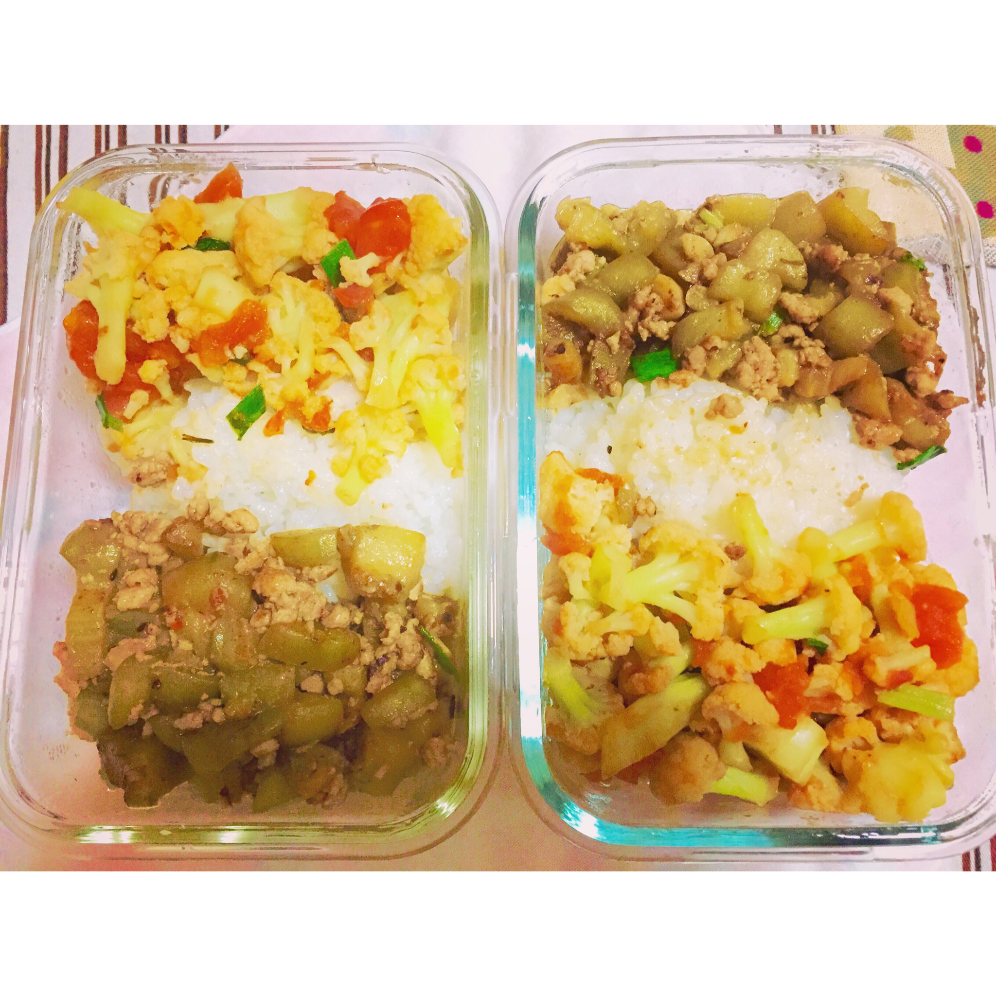 西红柿炒菜花