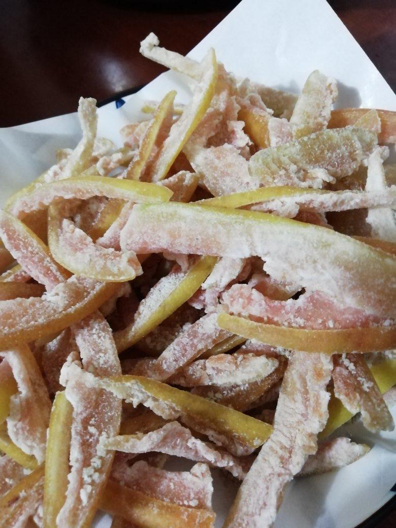 糯唧唧的柚子皮糖