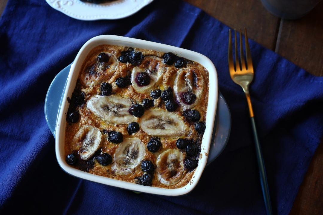 香蕉蓝莓烤燕麦