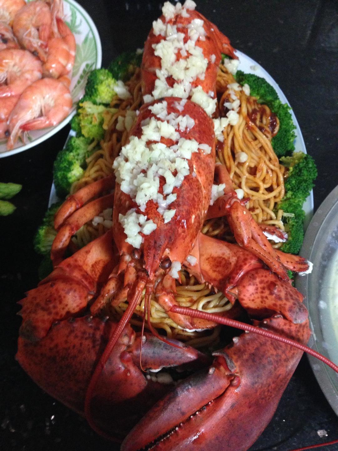 龙虾伊面的做法