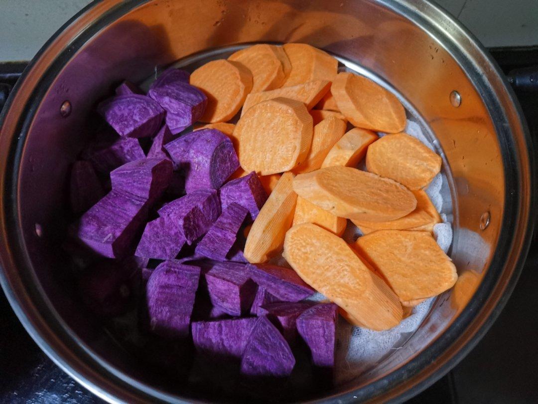 烤箱版紫薯饼（红薯饼）