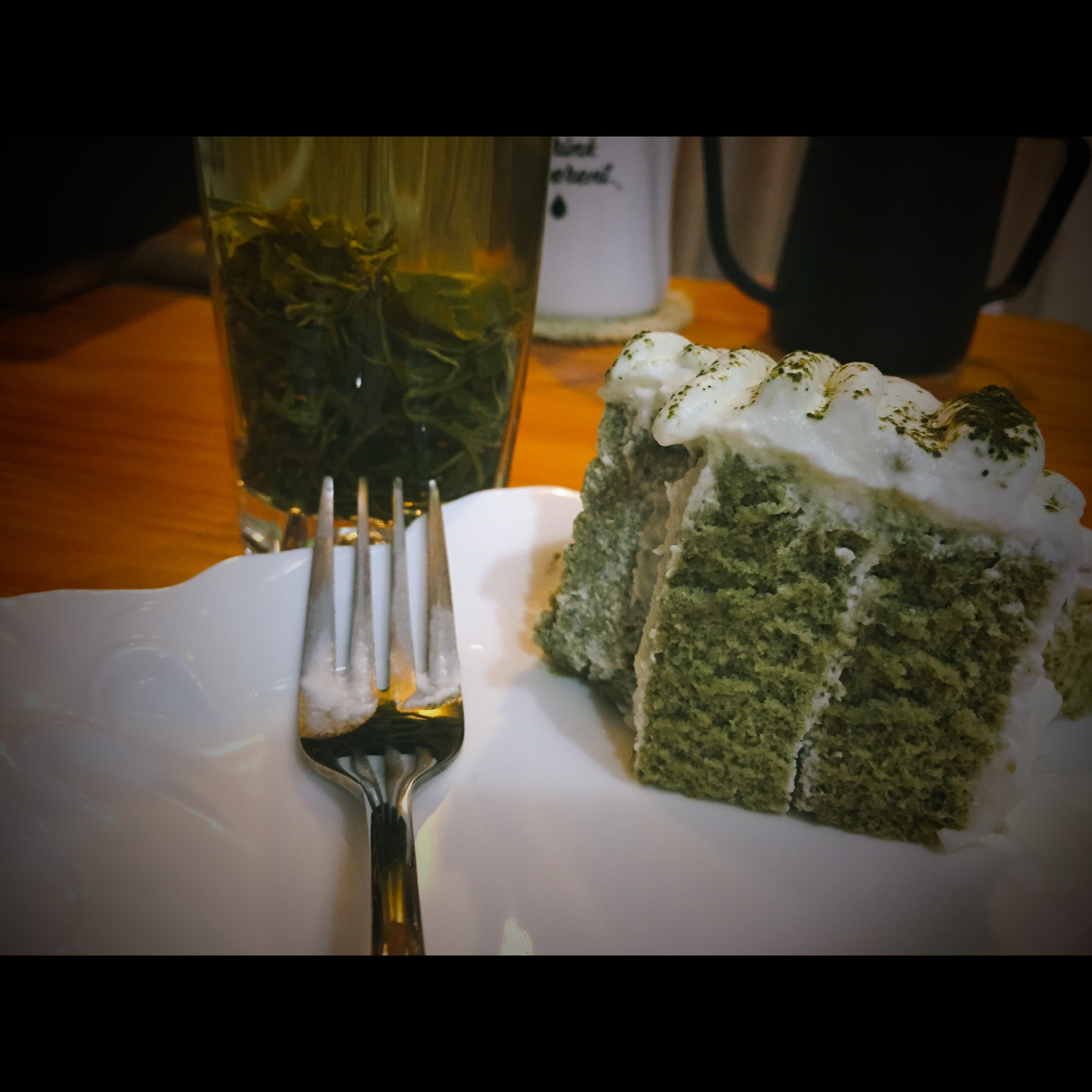 抹茶戚风螺纹蛋糕