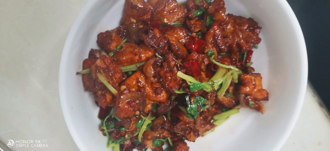 家庭版的炒鸡肉