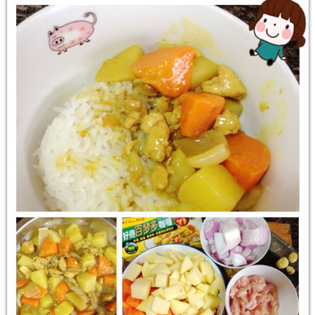 美味咖喱鸡饭