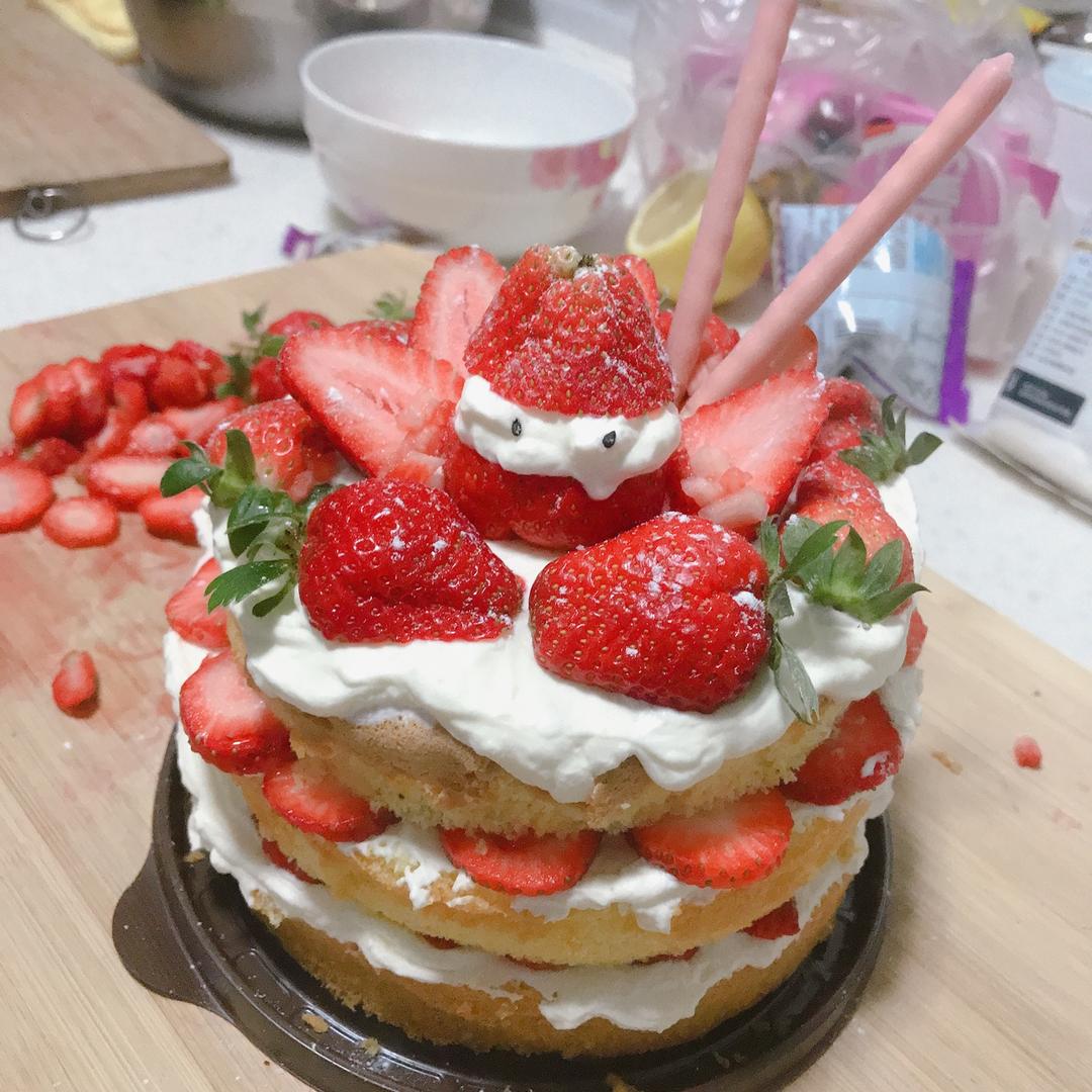 圣诞呆萌裸蛋糕