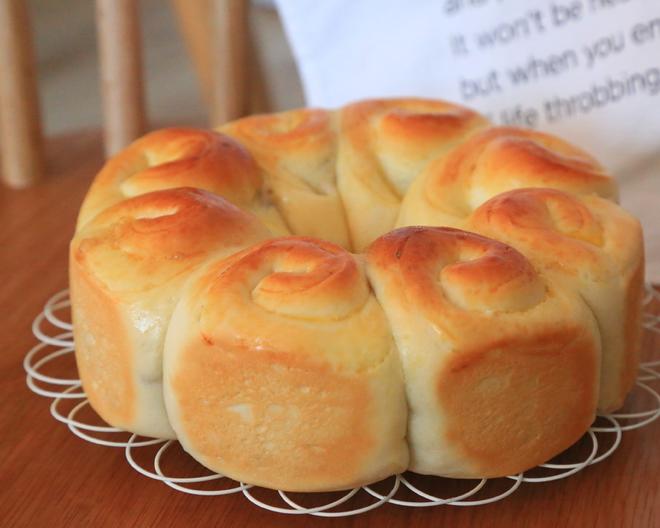 中筋面粉也可以做面包-中种椰蓉/红豆花环中筋粉面包的做法