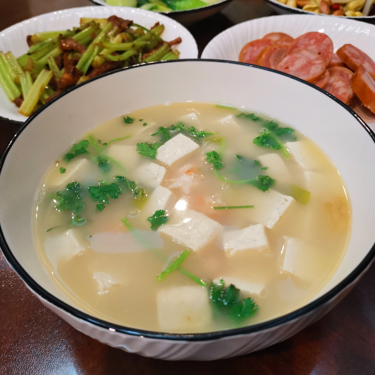 汤🌞扇贝鲜味儿豆腐汤