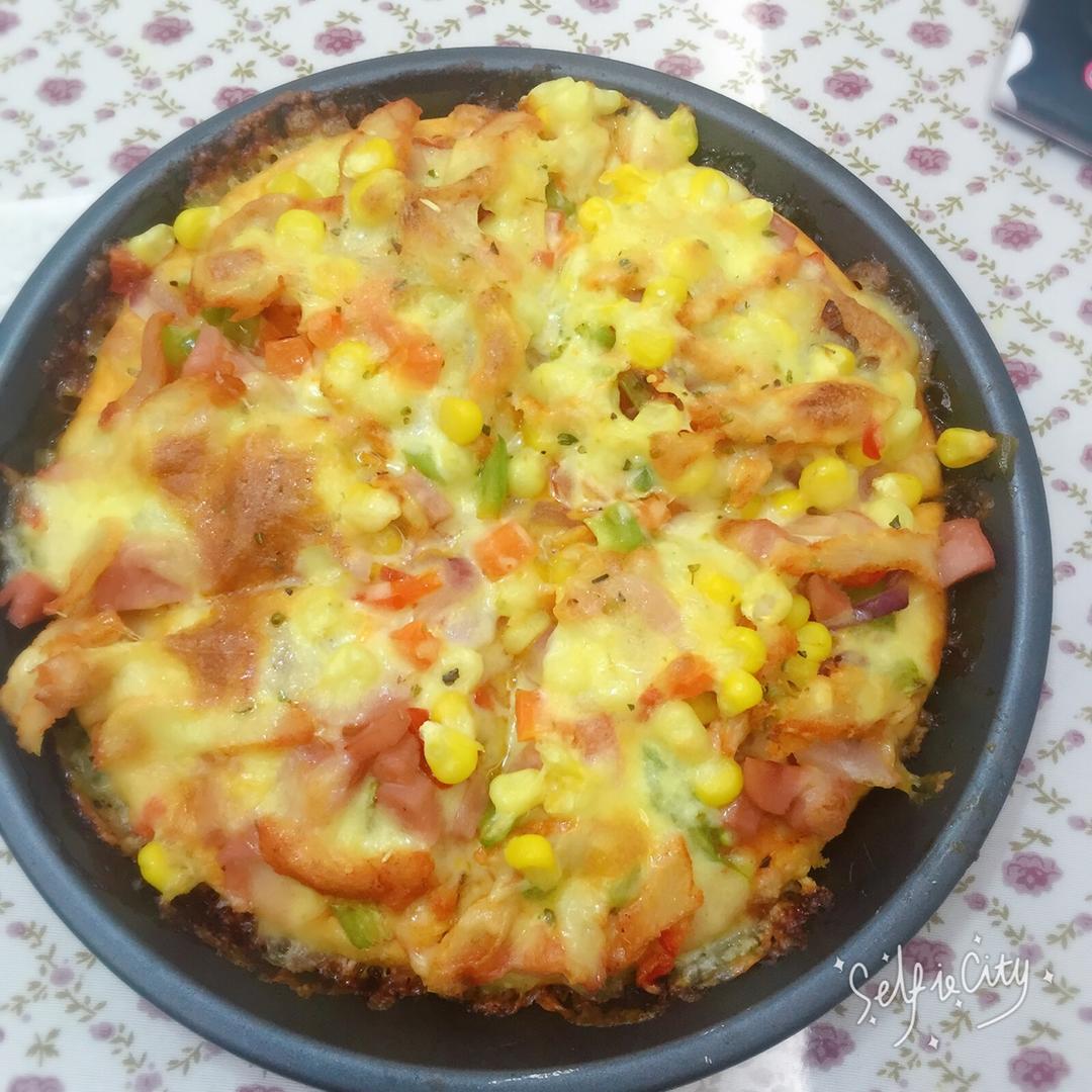 奥尔良烤鸡肉披萨