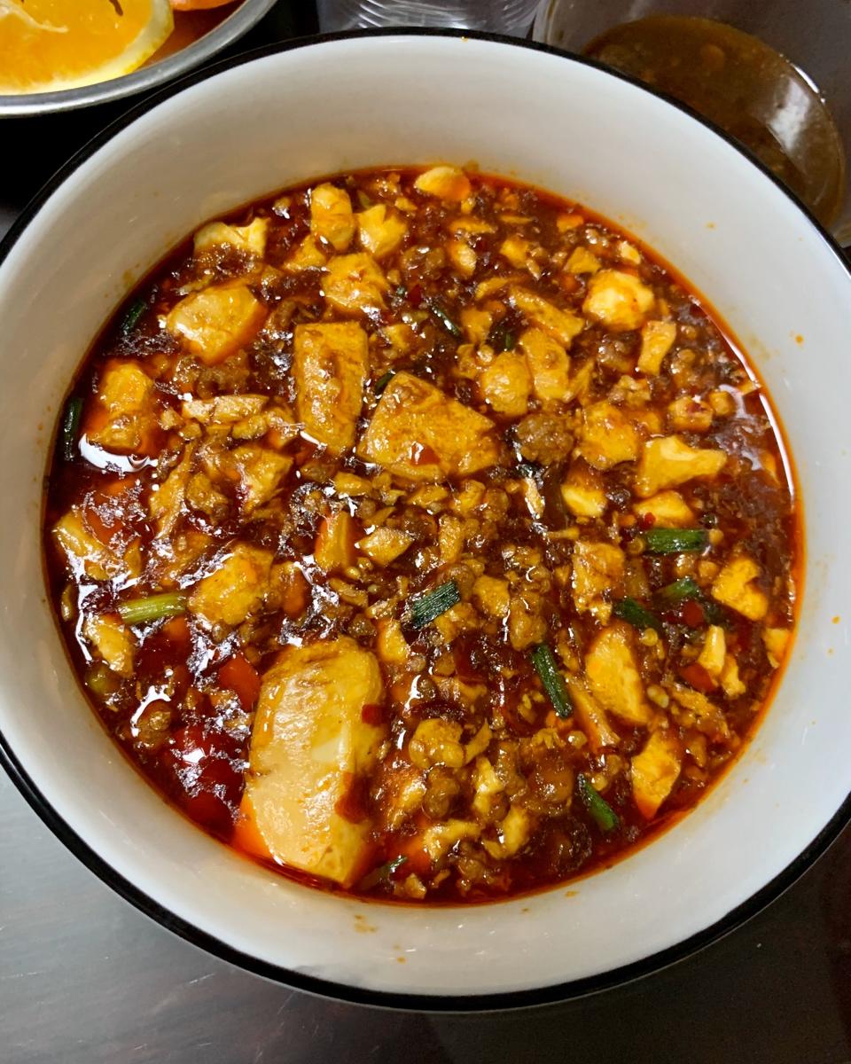 不麻婆的肉末豆腐