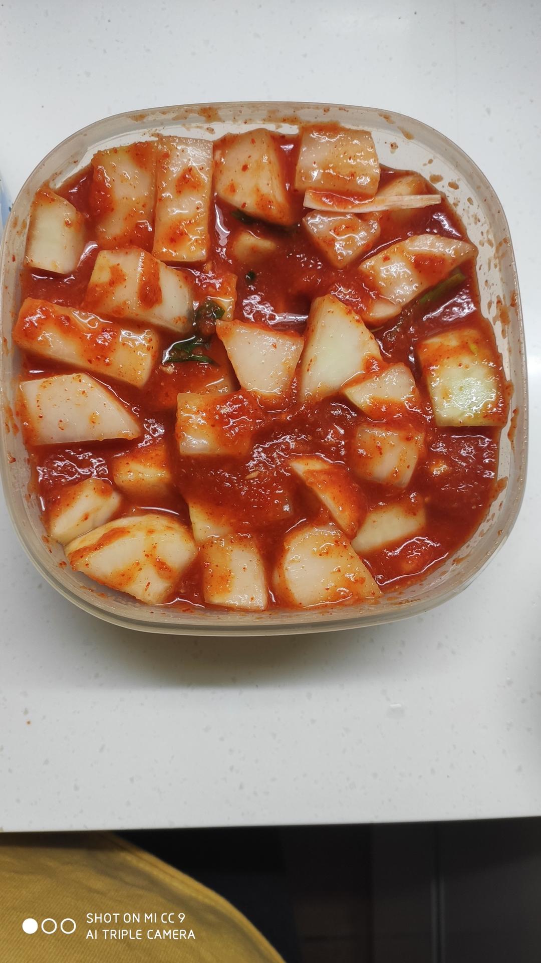 正宗的韩国萝卜泡菜