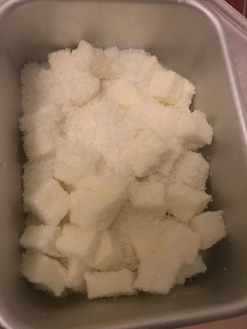 椰丝牛奶小方--椰浆版