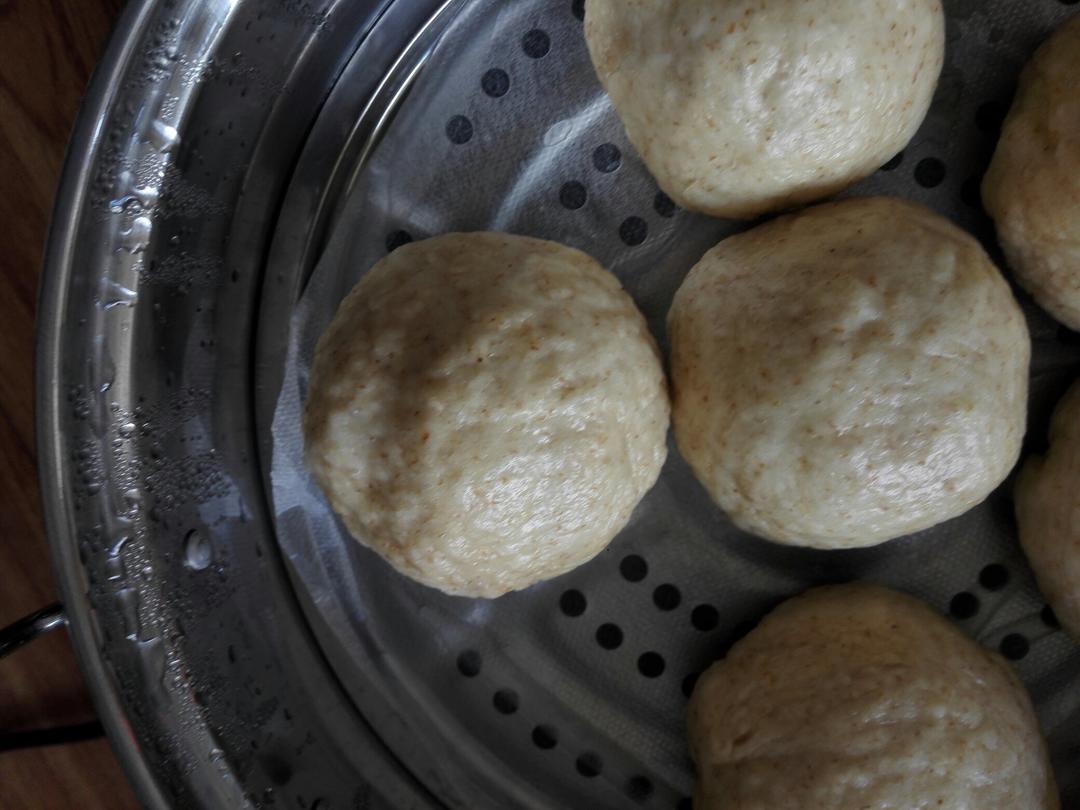 自制无油奶黄包