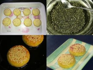 芝麻红薯（紫薯）饼的做法 步骤14
