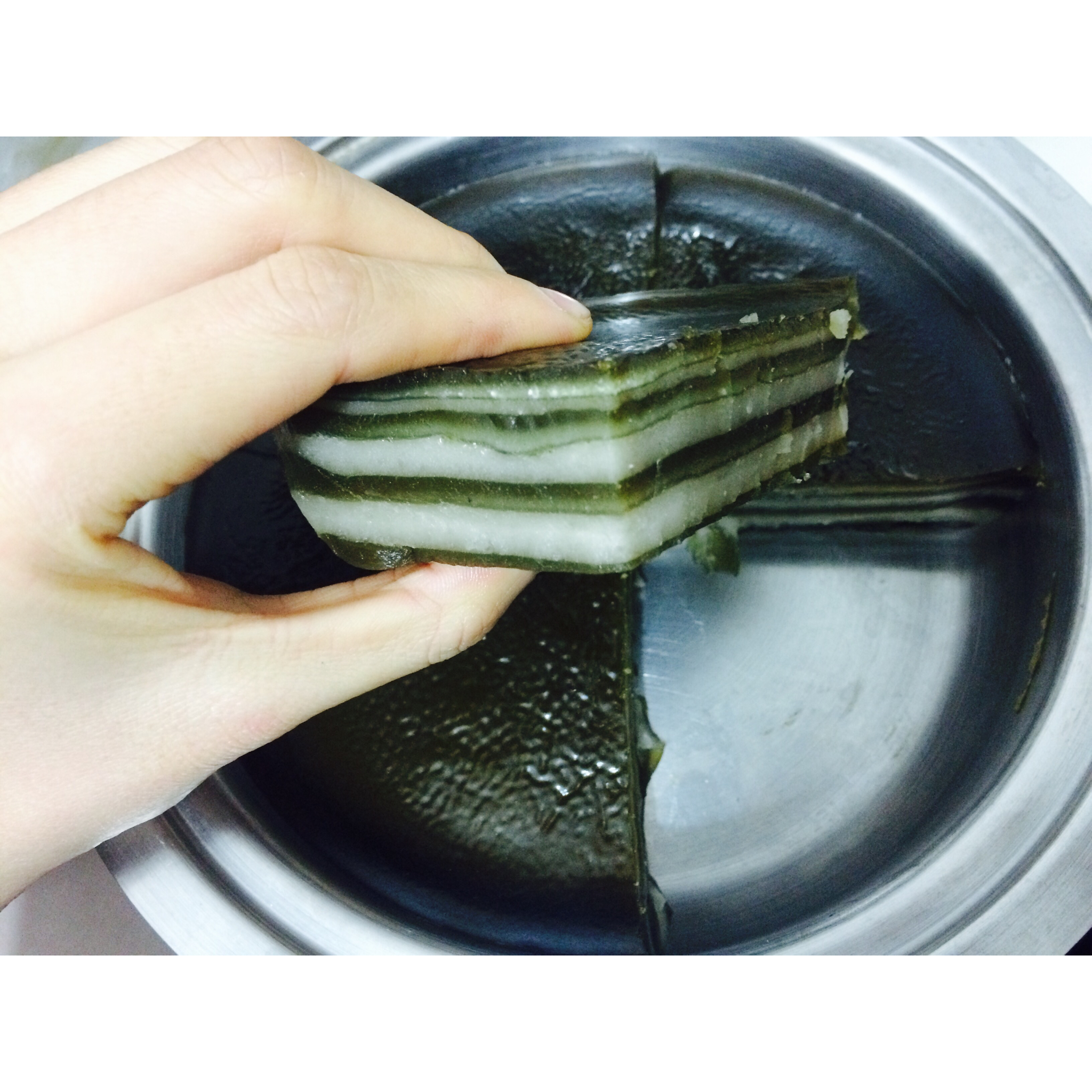 抹茶椰汁糕