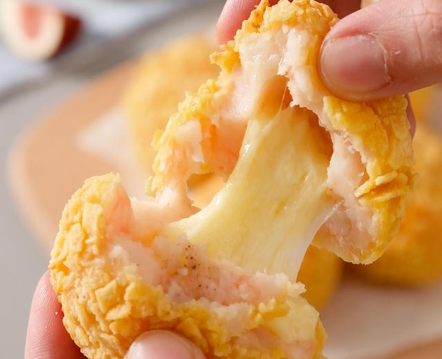 爆浆芝士虾球,空气炸锅美食天花板! 爆浆芝士虾球,空气炸锅美食天花板!