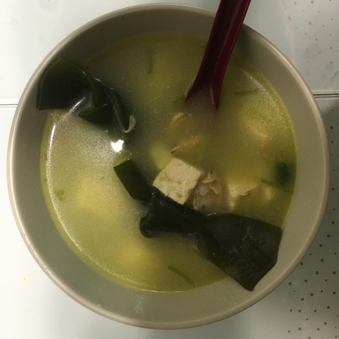 即食蚬子豆腐汤
