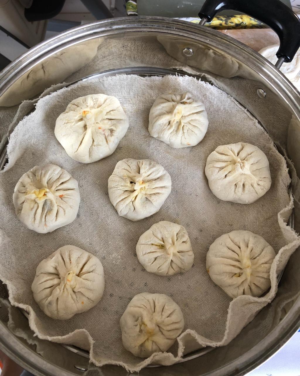 胡萝卜木耳鸡蛋素包子