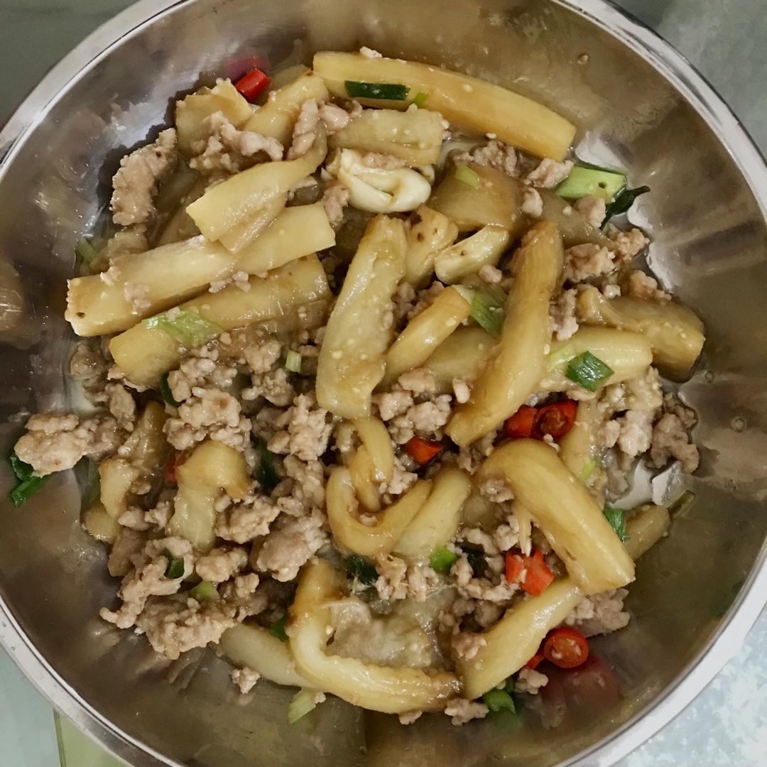 红烧肉沫茄子