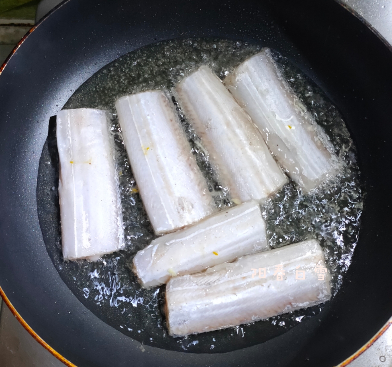 干煎带鱼❗️（不腥少油）做法简单美味不🉑挡的做法 步骤6
