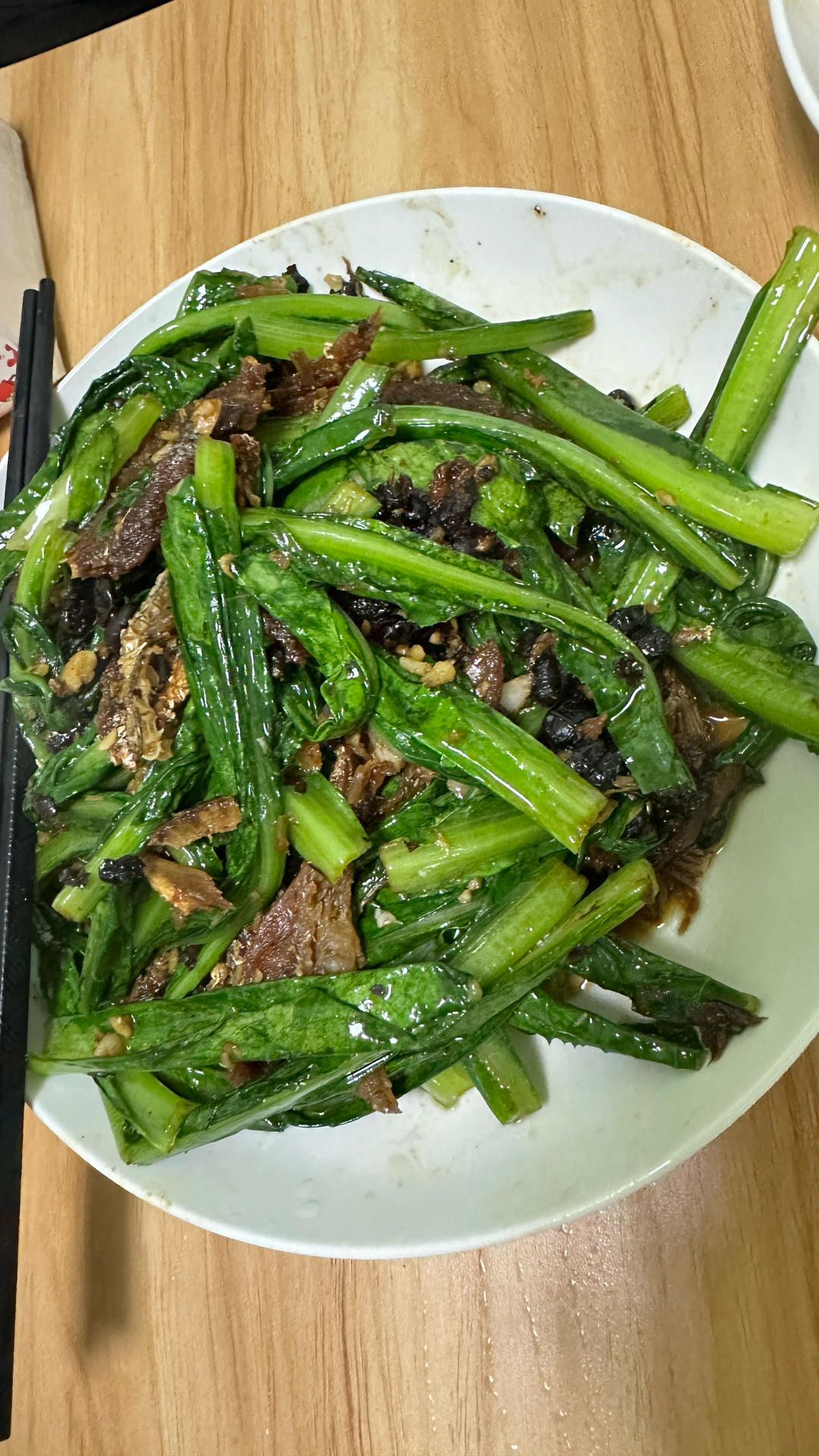 豆鼓鲮鱼油麦菜