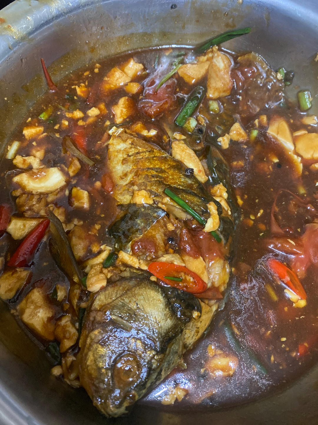 红烧罗非鱼炖豆腐