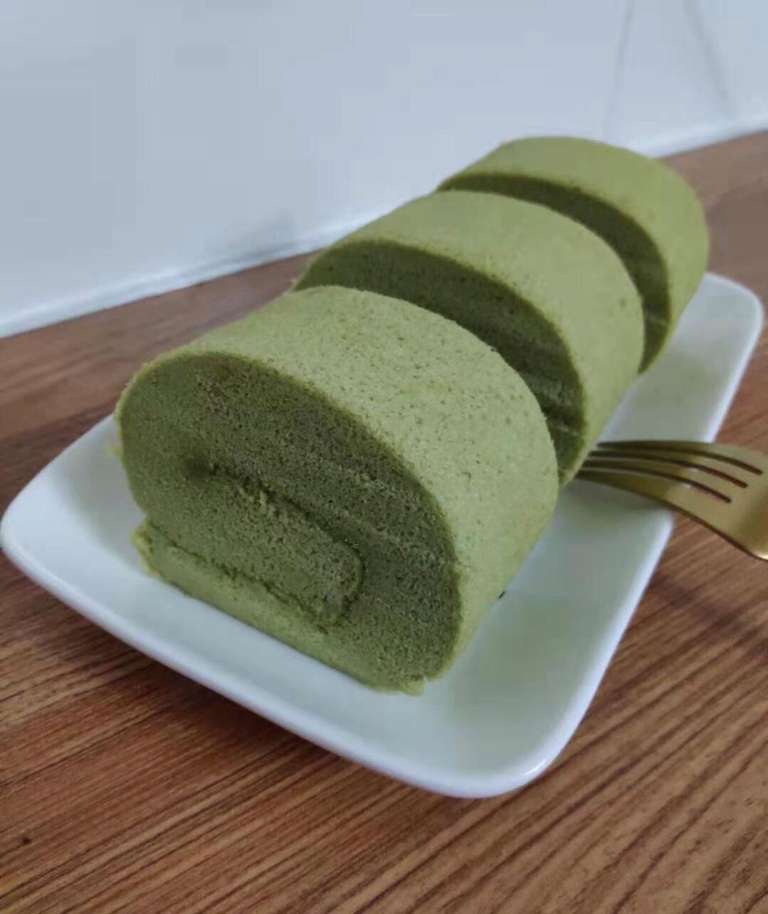 抹茶蜜豆蛋糕卷