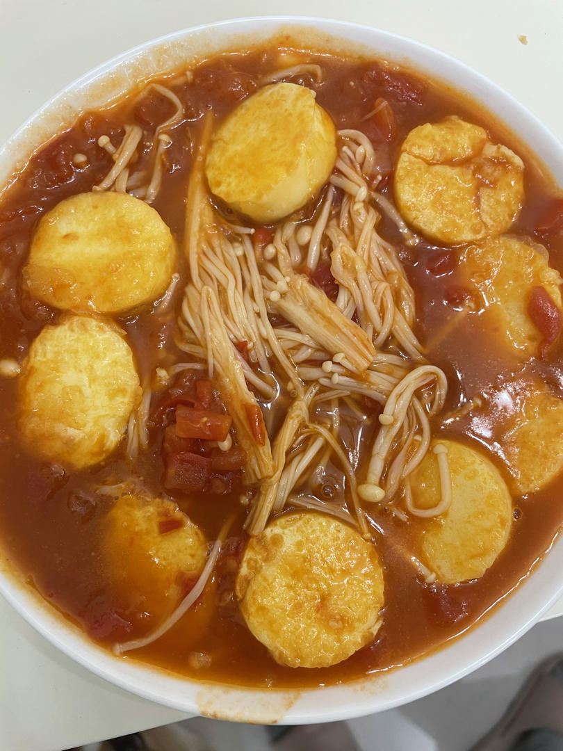 金针菇烧日本豆腐