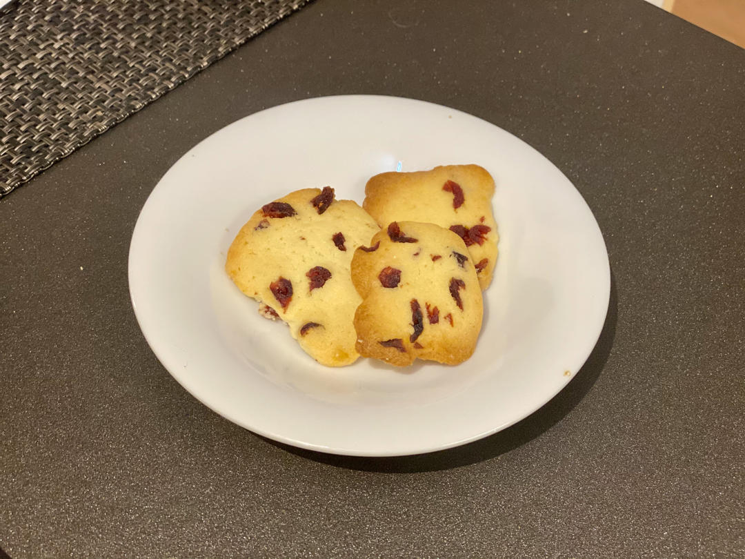 低糖少油版蔓越莓饼干