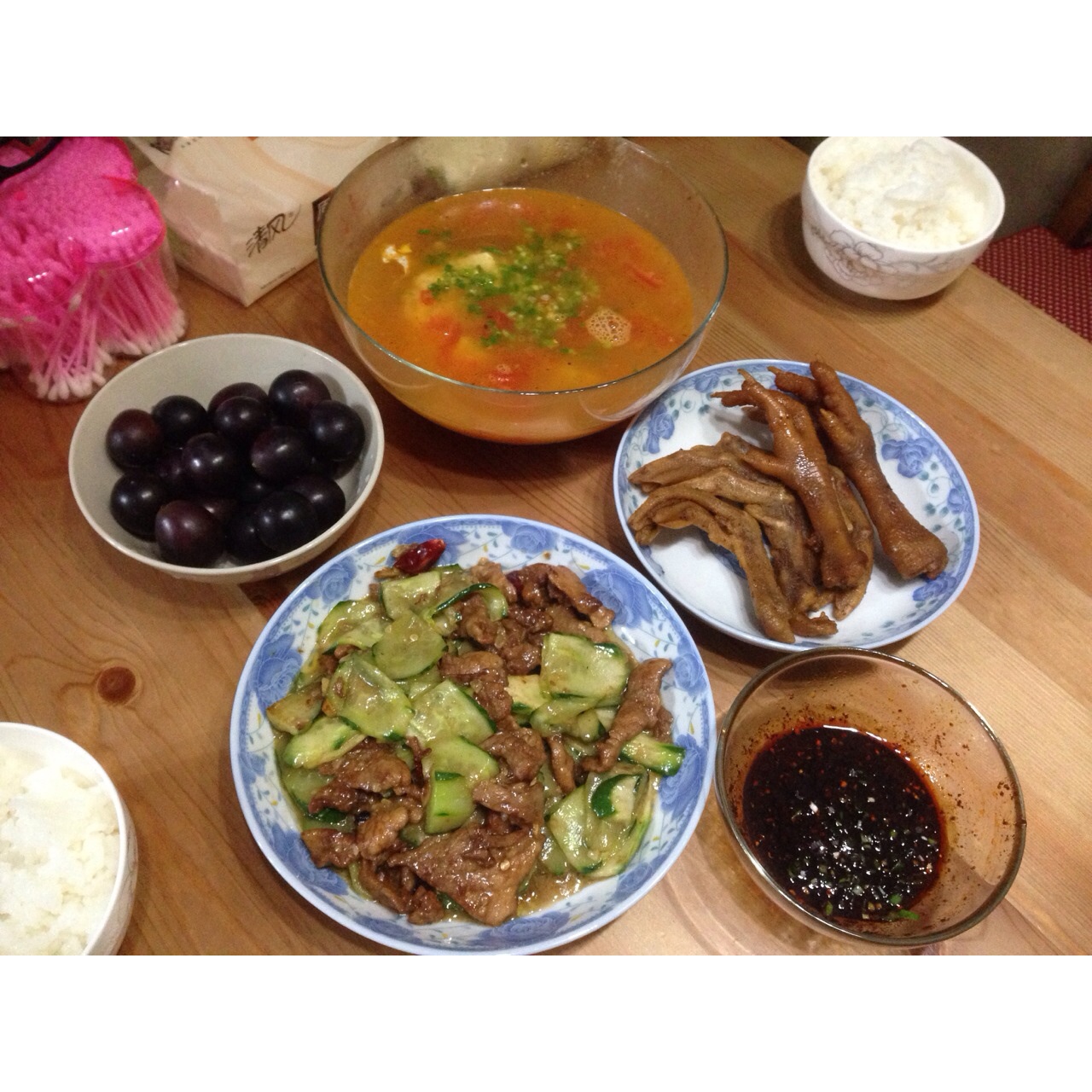 黄瓜炒肉片