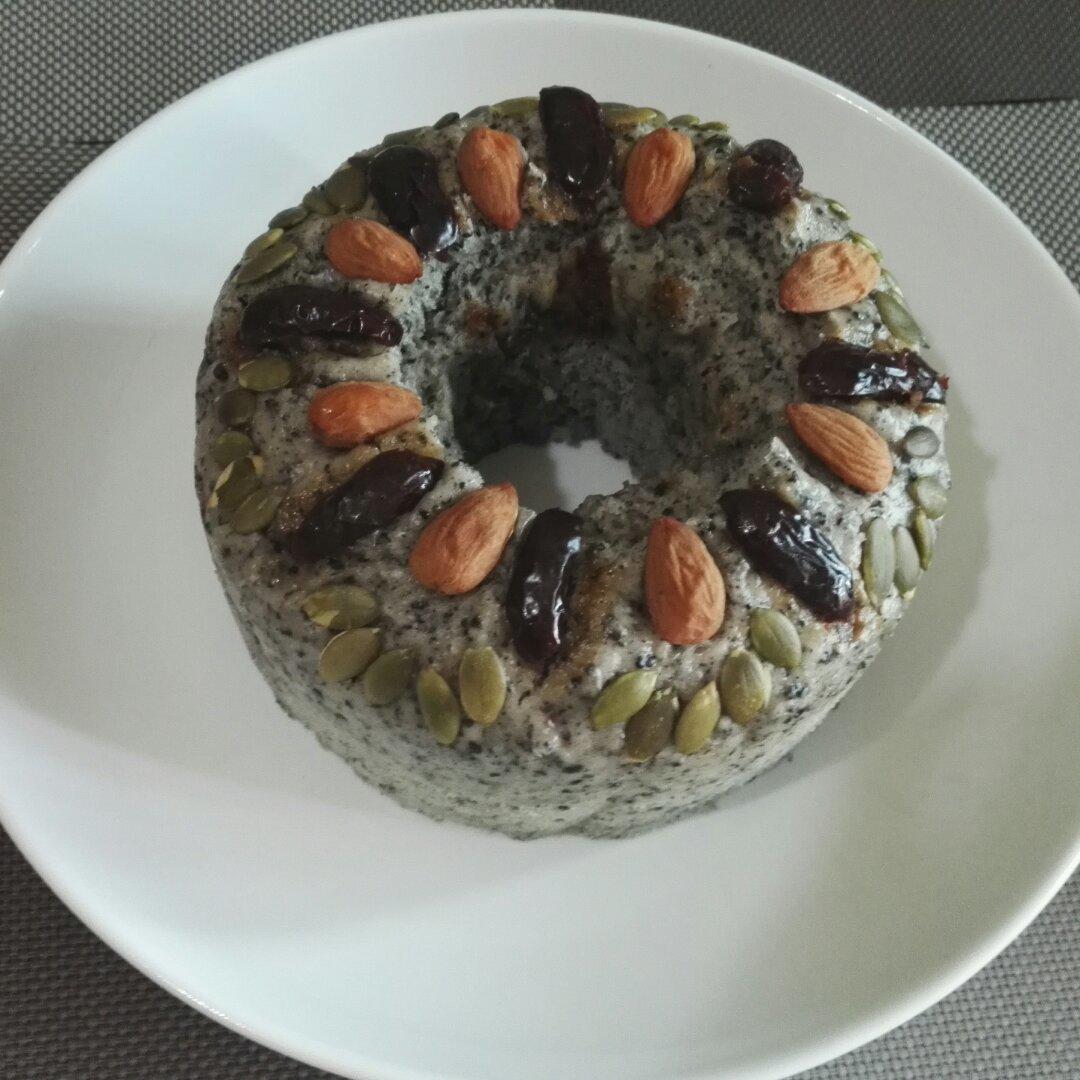 奶香黑芝麻发糕