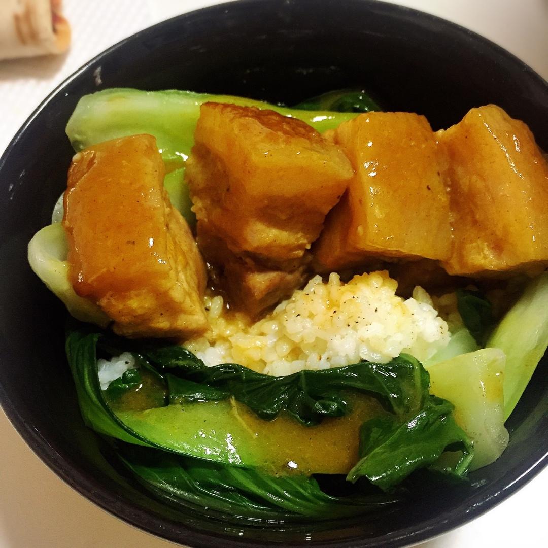 食戟之灵之肉魅的东坡肉咖喱盖饭
