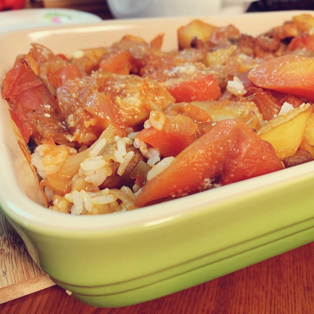 番茄鸡肉浓情焗饭【两人份】