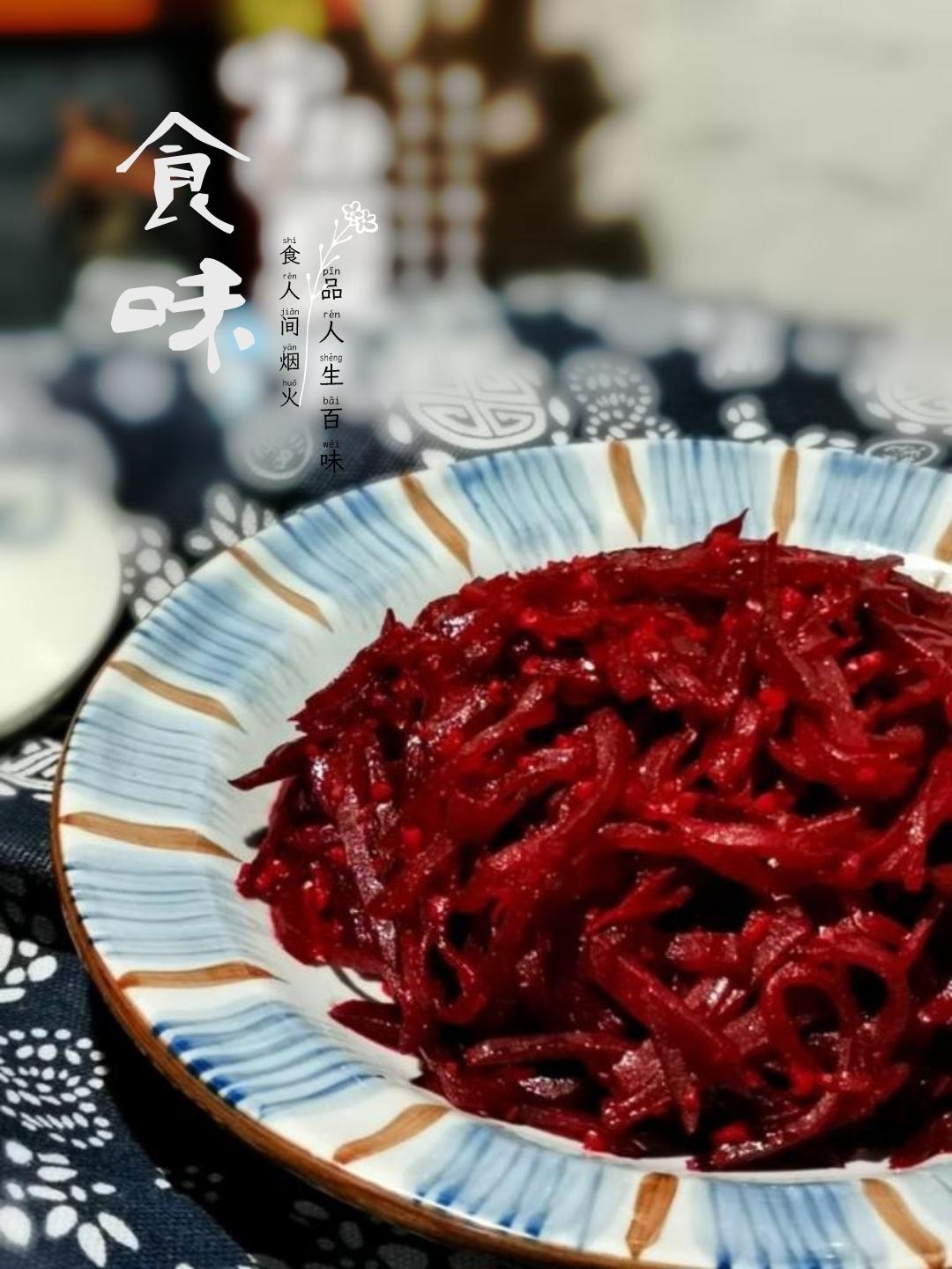 糯叽叽的素炒紫菜头