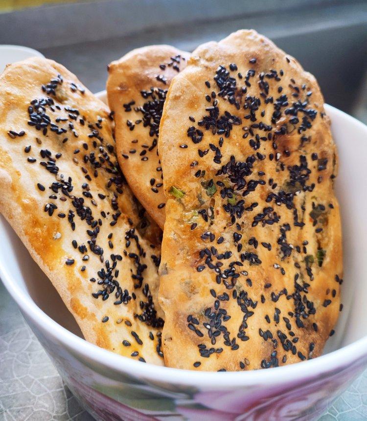 椒盐香葱烧饼
