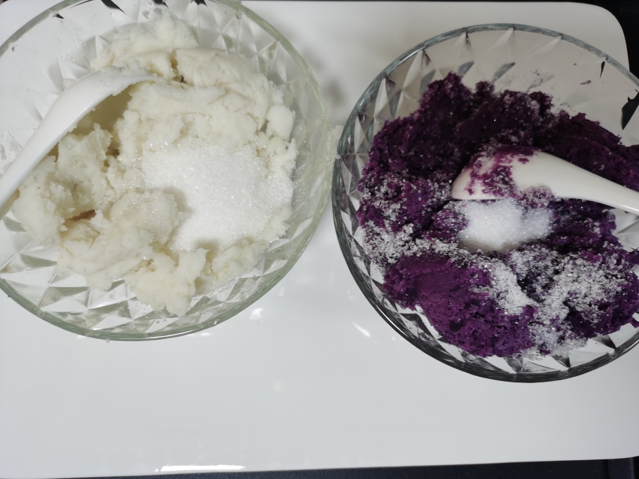 酸奶紫薯山药糕